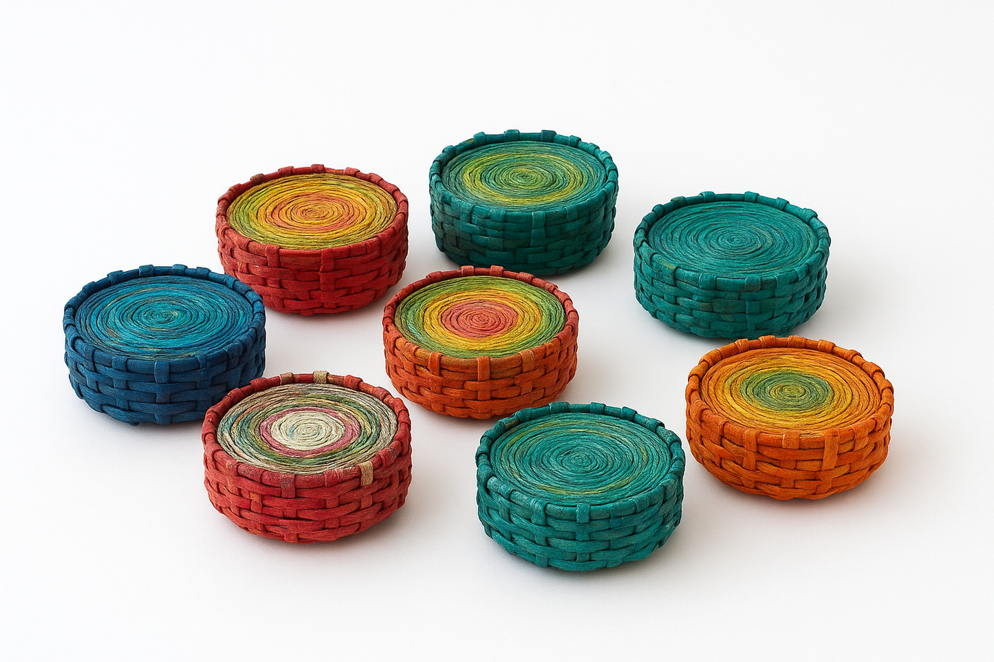 Newspaper Coil Coasters